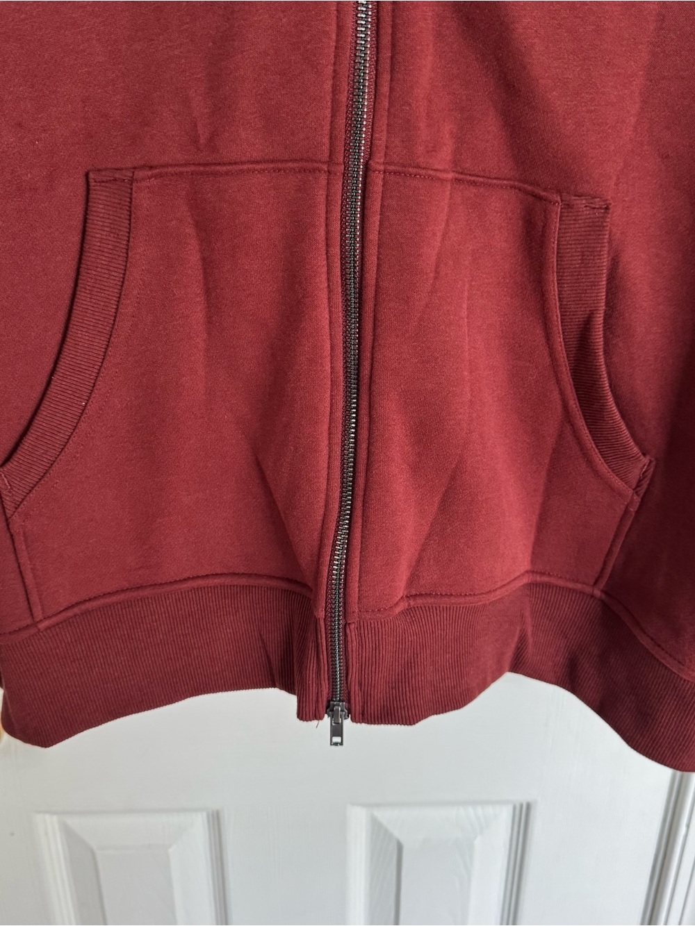 Women’s Plus Size Full Zip Fleece Hoodie 2X XXL Oversized Rich Cognac Brown - Picture 5 of 15